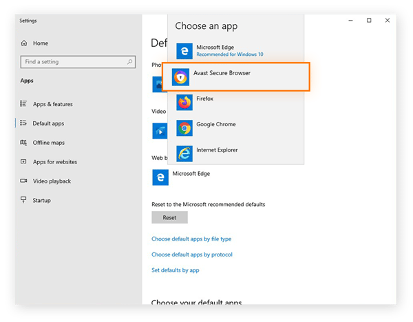 Como mudar o navegador padrão no Windows